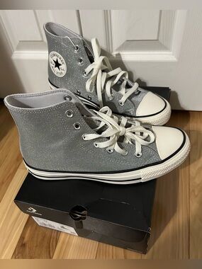 Converse Chuck Taylor High Top Sneakers - Silver